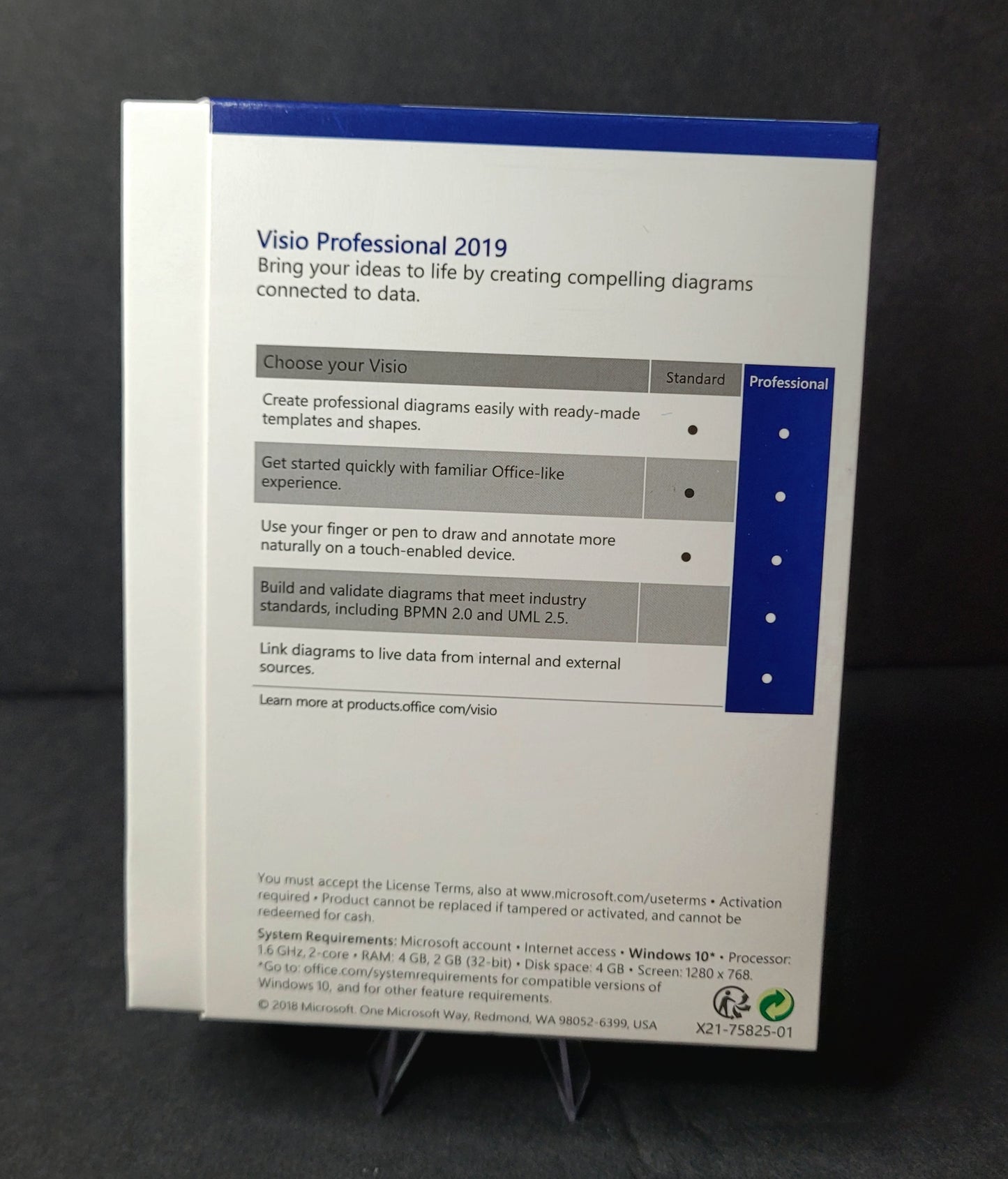 Microsoft Visio 2019 Professional Retail box. Please Read Description