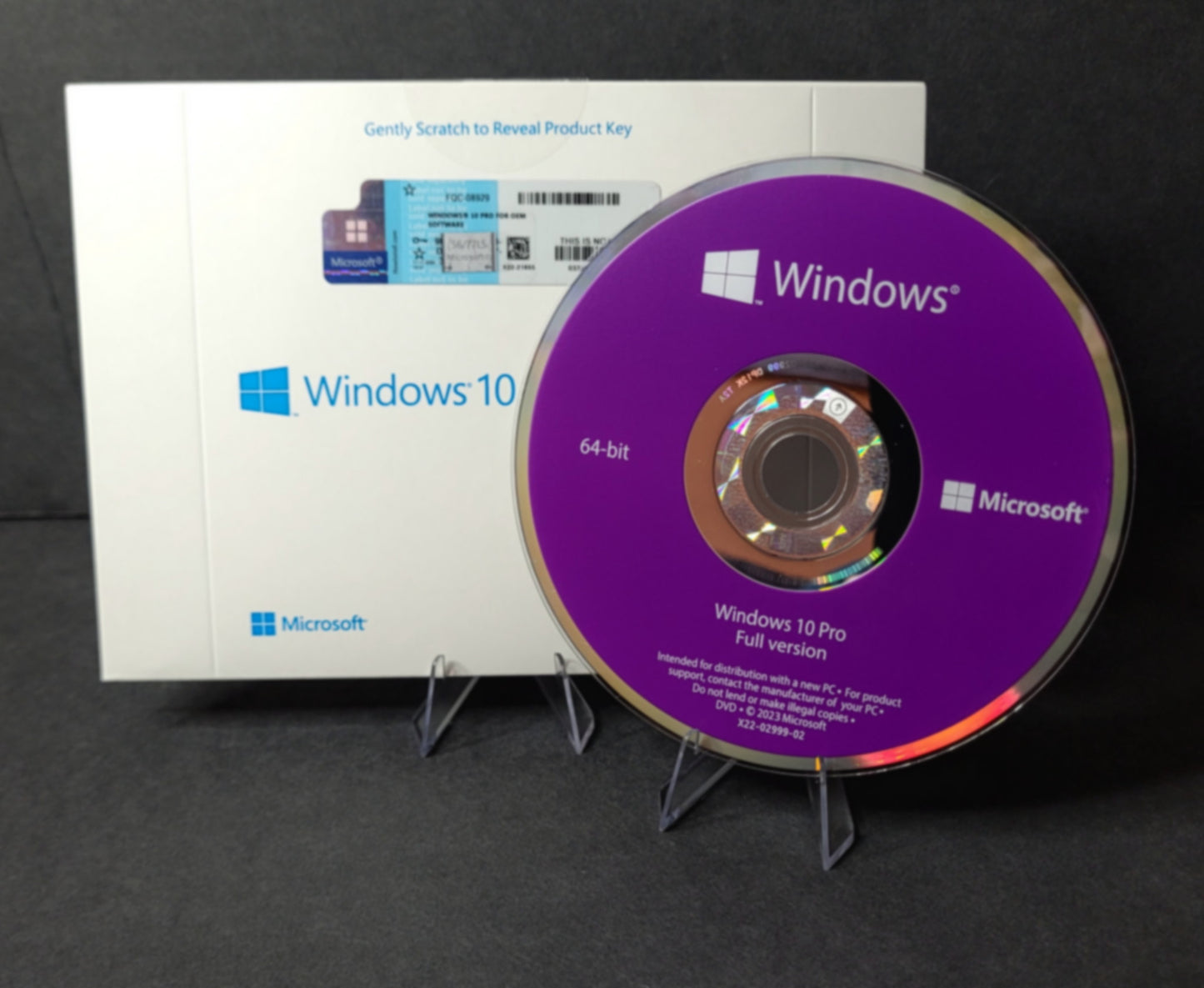 MS Win 10 Pro 64 Bit DVD and Product Key
