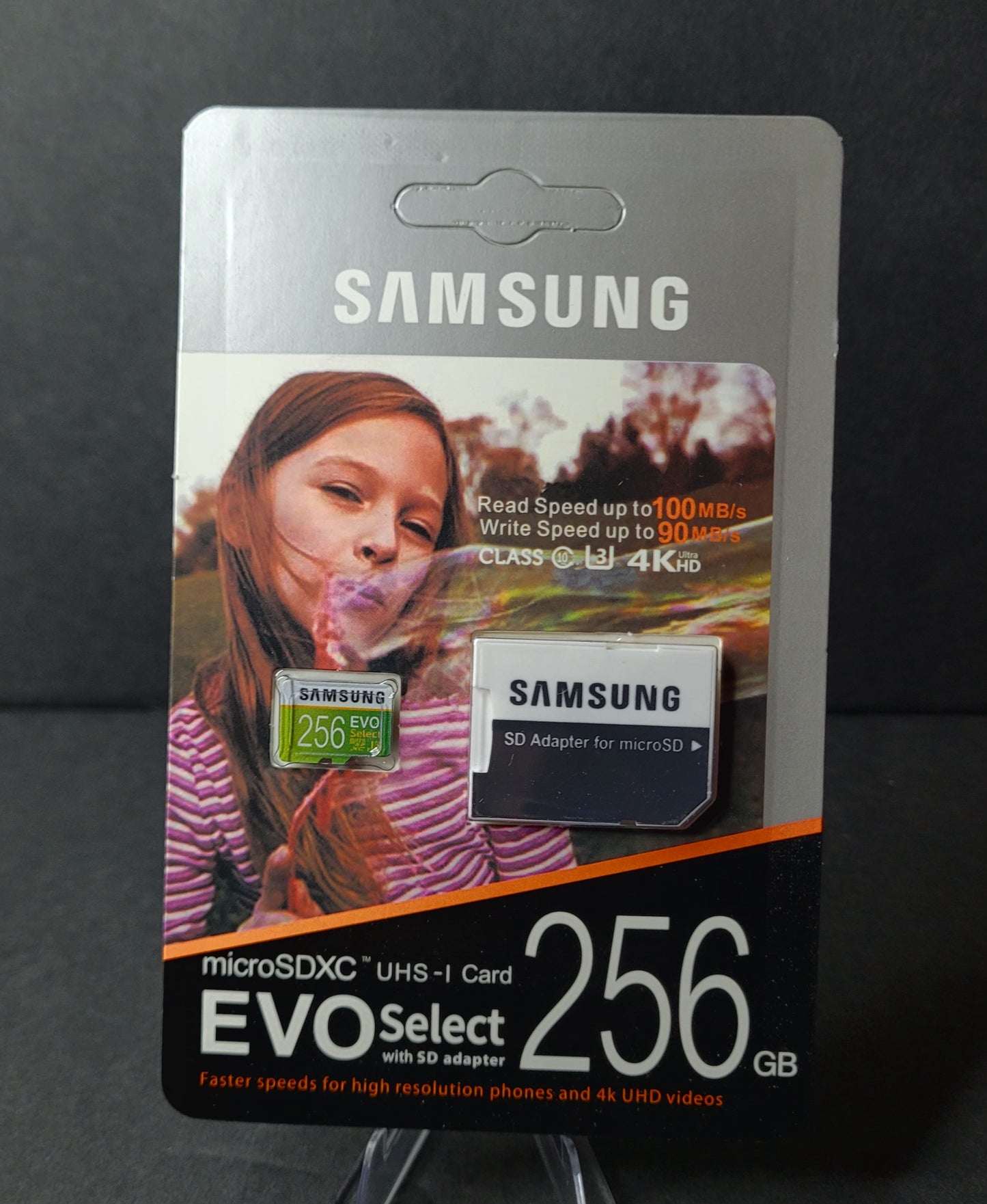 256 GB Micro SD Samsung EVO Select Memory Card with Adapter