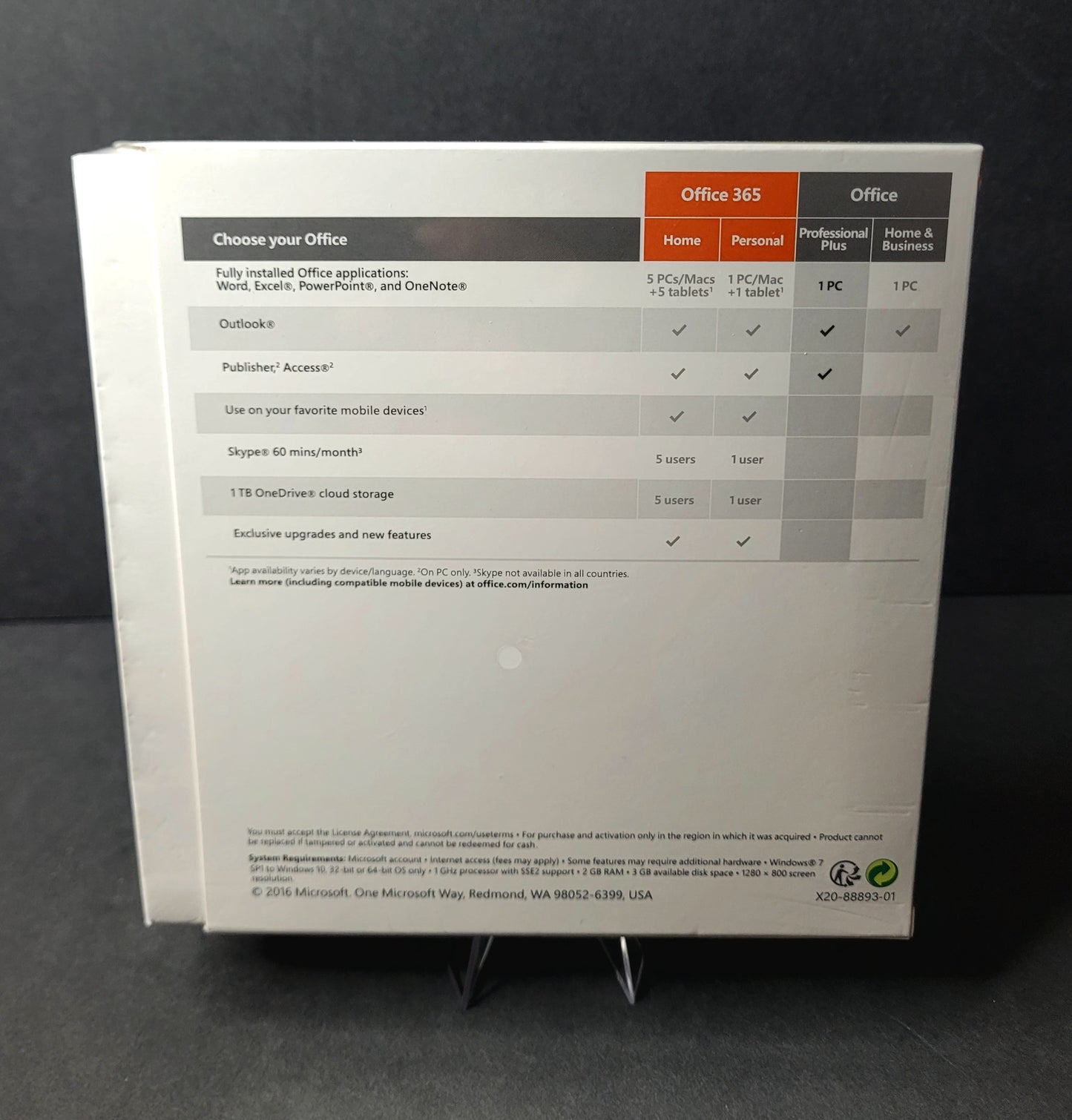 MS Office Pro Plus 2016 DVD and Activation Key