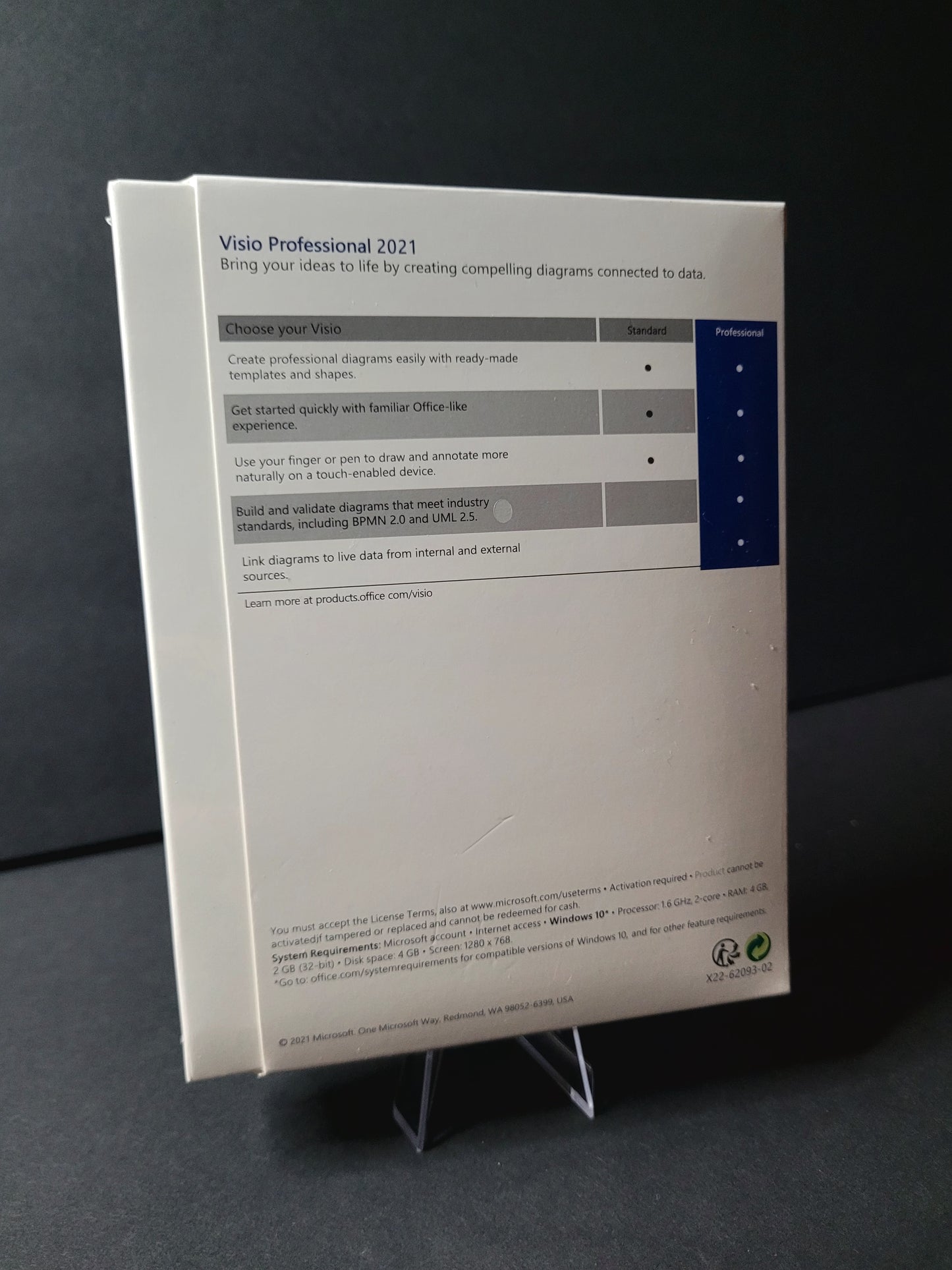MS Visio 2021 Pro Activation Card Retail Box. Please Read Description.