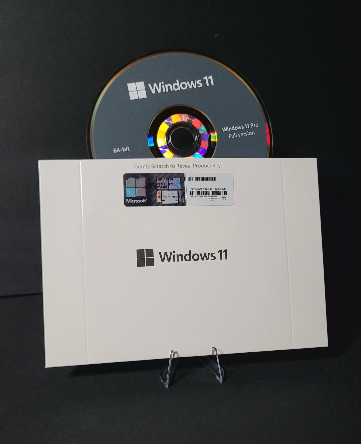 Windows 11 Pro 64 Bit 
DVD and Product Key